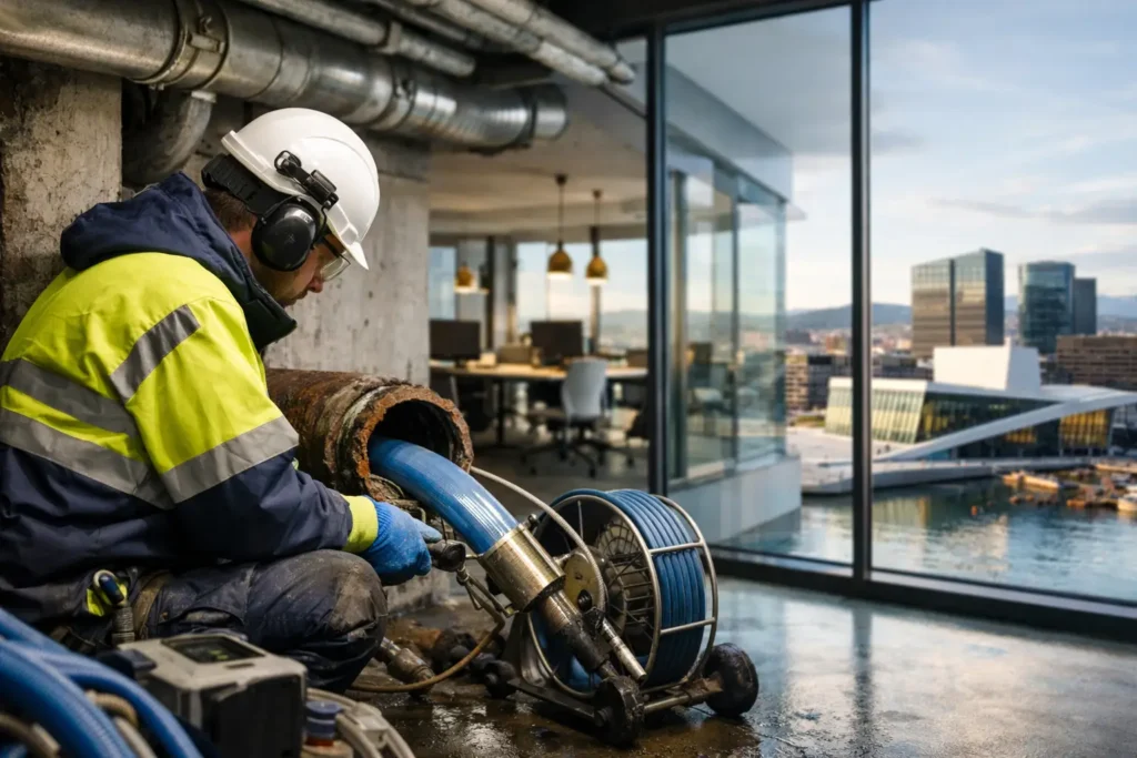 Rørrehabilitering i næringsbygg i Oslo